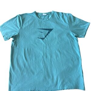 Gymshark Aqua Blue Graphic Tee